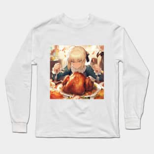 saber thanksgiving Long Sleeve T-Shirt